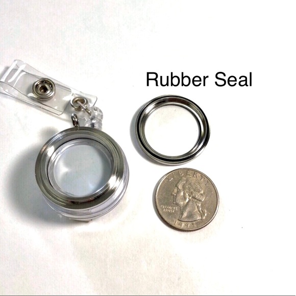 SS-7 Stainless Steel Waterproof Locket Reel Badge - Picture 8 of 10